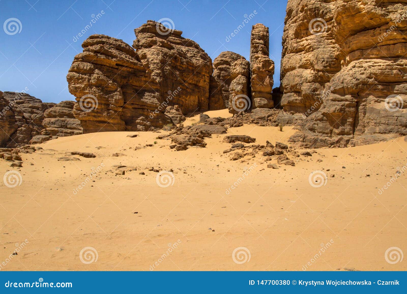 sahara's landscape.  tassili n'ajjer, south algeria